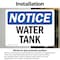 Signmission Water Tank, 7 in W x Rectangle, Vinyl Decal OS-2PACK-NS-D-57-L-18986 - alternate 2